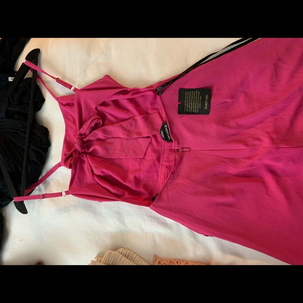 BEBE backless romper in XXS